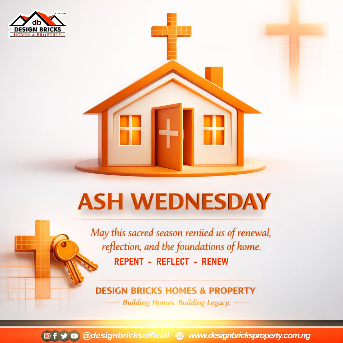 design_bricks's tweet photo. As we begin this sacred season, we welcome you into a time of reflection, renewal, and fresh beginnings.

May this Ash Wednesday remind you that every great structure starts with a solid foundation. https://t.co/PkbTKR1kfZ