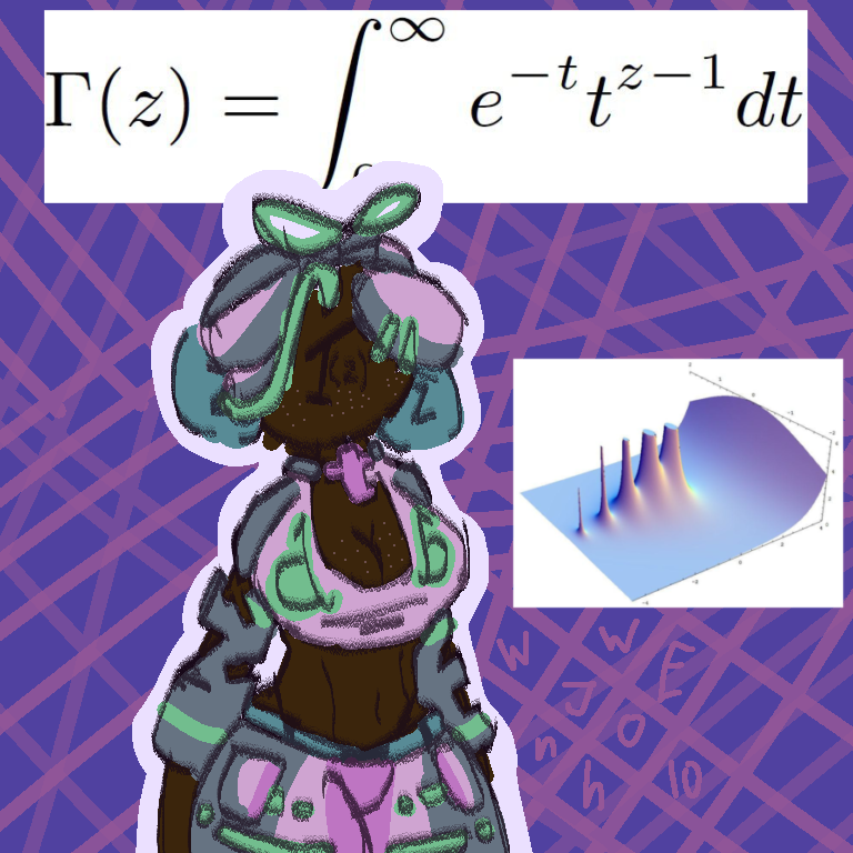 WWEJohn10's tweet photo. The gamma function but it’s a hot girl https://t.co/oKjONbY0gl