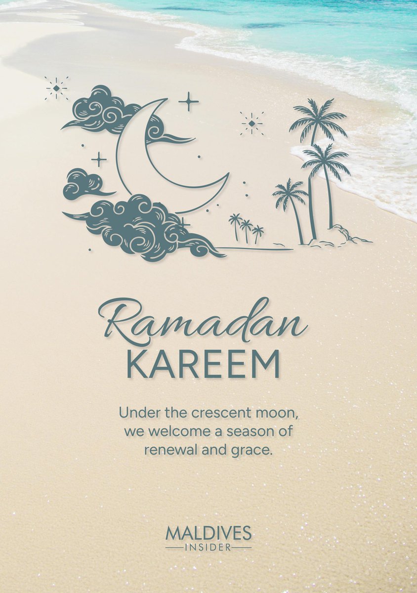 maldives's tweet photo. Ramadan Kareem. Wishing harmony, strength and spiritual renewal. 🌙 https://t.co/DW7FkSUtaZ