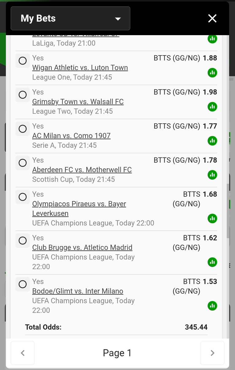 Mangwecha's tweet photo. BW3D60D6AA>>700 odds🎯
BW3D60F373>>335 odds🎯
BW3D60C13B>>230 odds🎯
BW3D60BBEC>>137 odds❤️
BW3D60AFFB>>100 odds📌
BW3D60E57A>>32 odds
BW3D60CF28>>30 odds
BW3D60FCBE>>25 odds
BW3D60EB73>>10 odds💥
#Betwaycodes
Today's champions league⚽⚽ https://t.co/kgeU8GBNz6