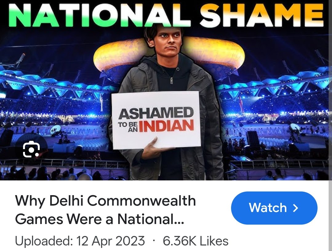 This used to be the headline during CWG . Now the AI summit is proving to be a greater shame for us and no one is battling an eye.
