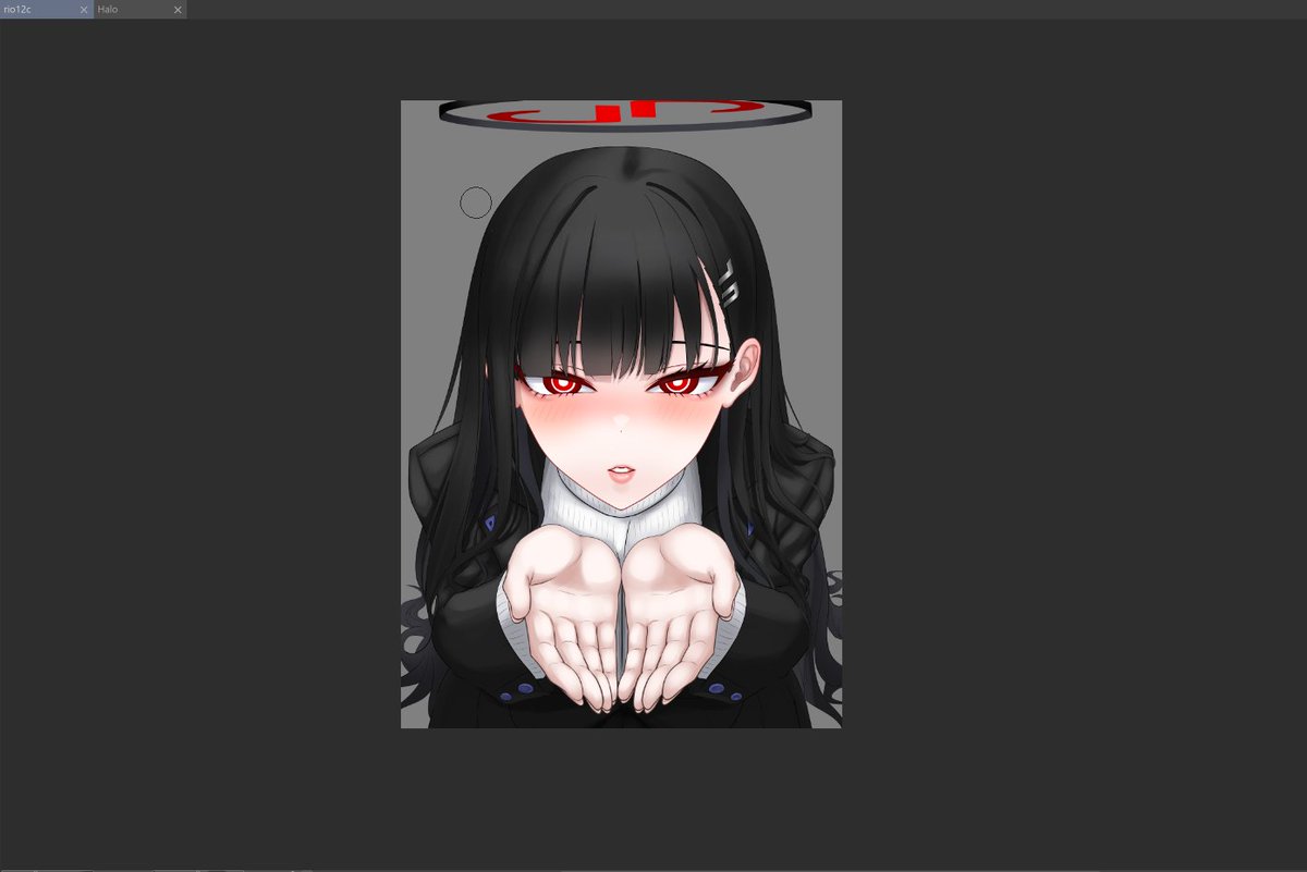 塗り入って飽きてやめたリオ描くことにした 