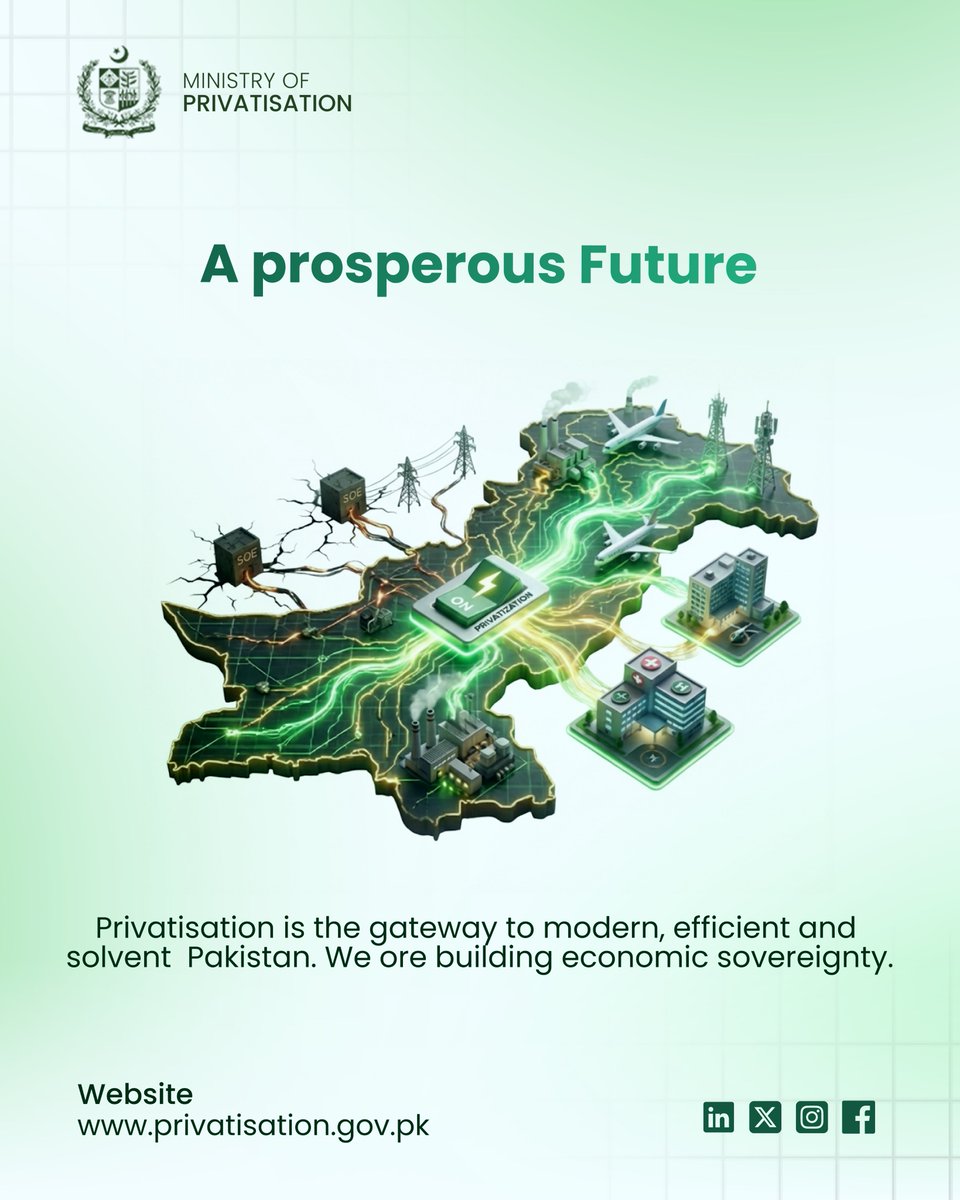 Ministry of Privatisation, Government of Pakistan tweet media