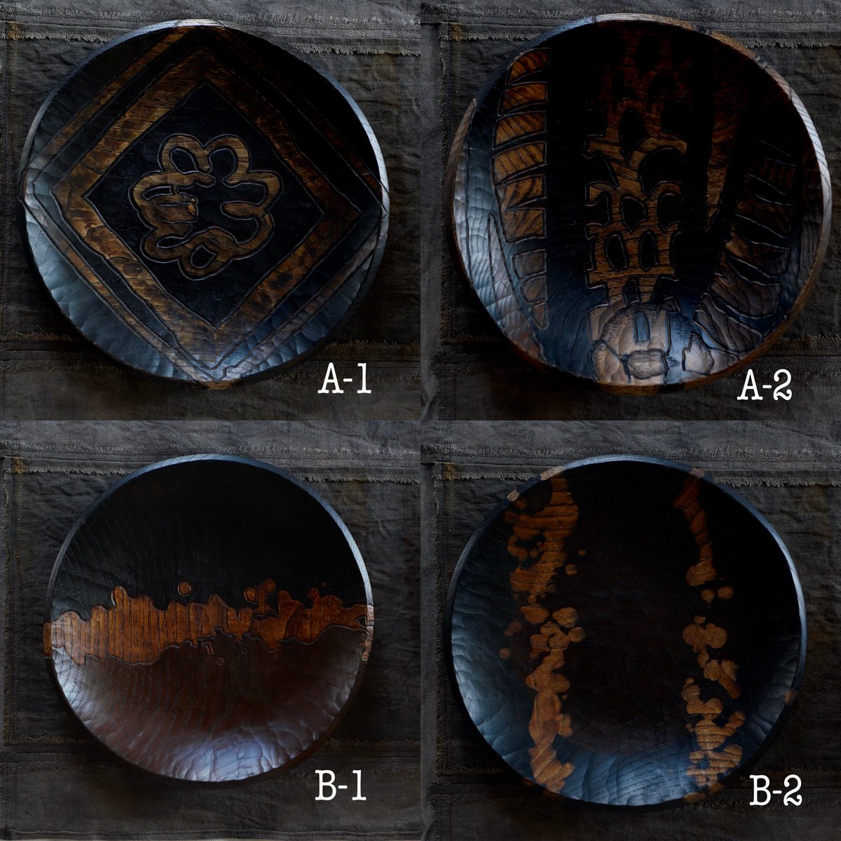 本日より通販対応可能です ▪️石黒雄大 × sabi-nuno 8寸丸皿 A-1 / A