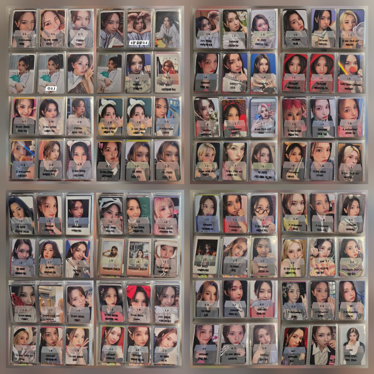 WTS) 엔믹스 포토카드 포카 양도

Offer ✅️ English ✅️

NMIXX 릴리 해원 설윤 배이 지우 규진 앨포 드볼 일괄 미공포 특전 럭드 사웨 멬스 굿즈 포토북 에버라인 앨범 블루발렌타인 해외 생카 설뿌니 행만이 릴랑이 삐요 쮸멍 뀨냥 믹스피 인형 팬콘 엠디 MD 콘서트 싸인 공방 WTB 위드뮤 케타포