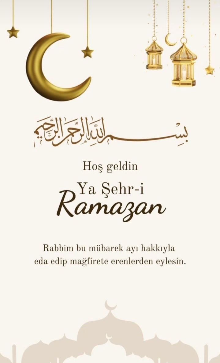 Ramazanı hakkıyla yaşamak nasip olsun Rabbim 
#ramazan