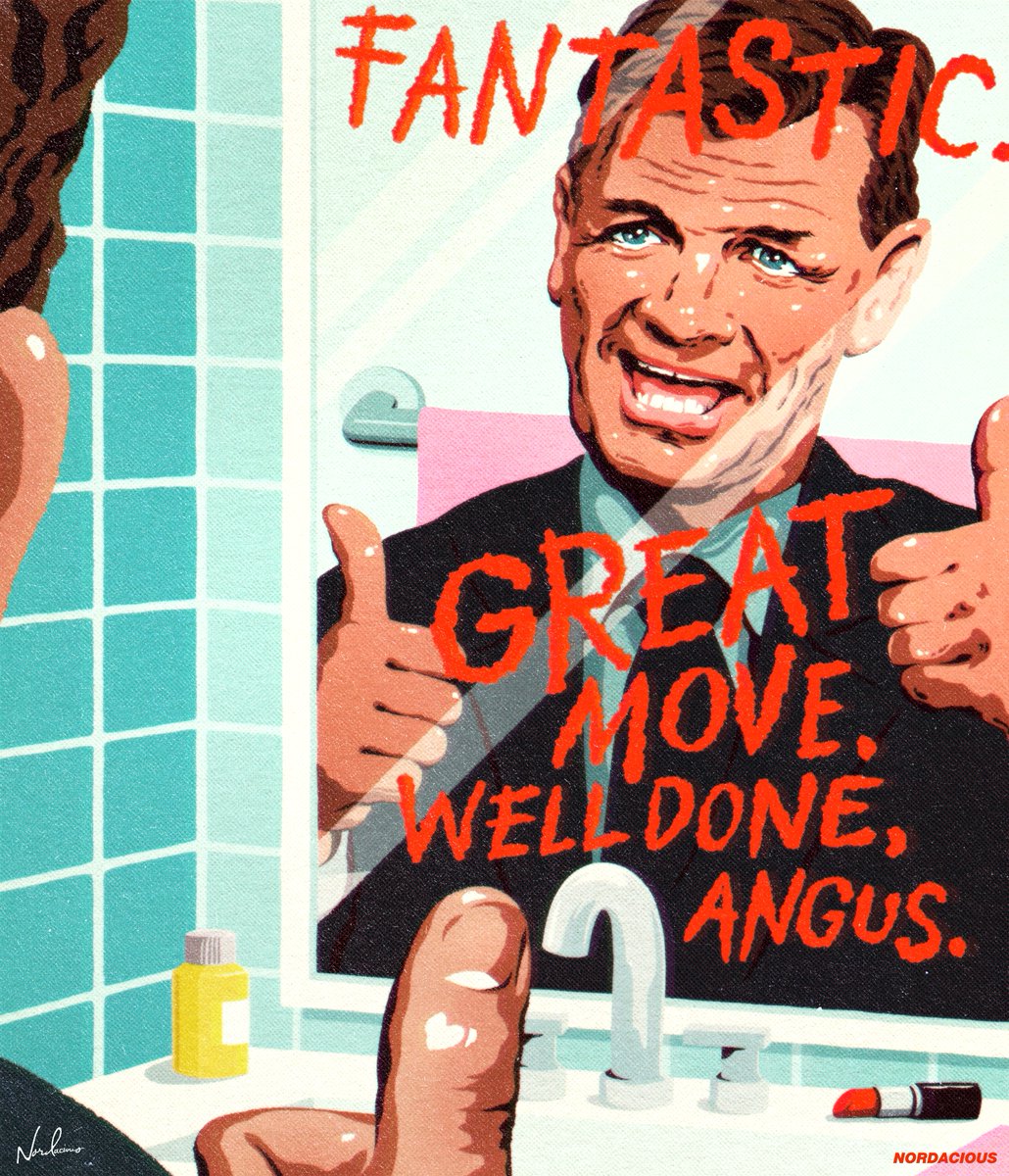 If you can't congratulate yourself, how in the HELL are you gonna congratulate somebody else!!? Well done, Angus 🏆