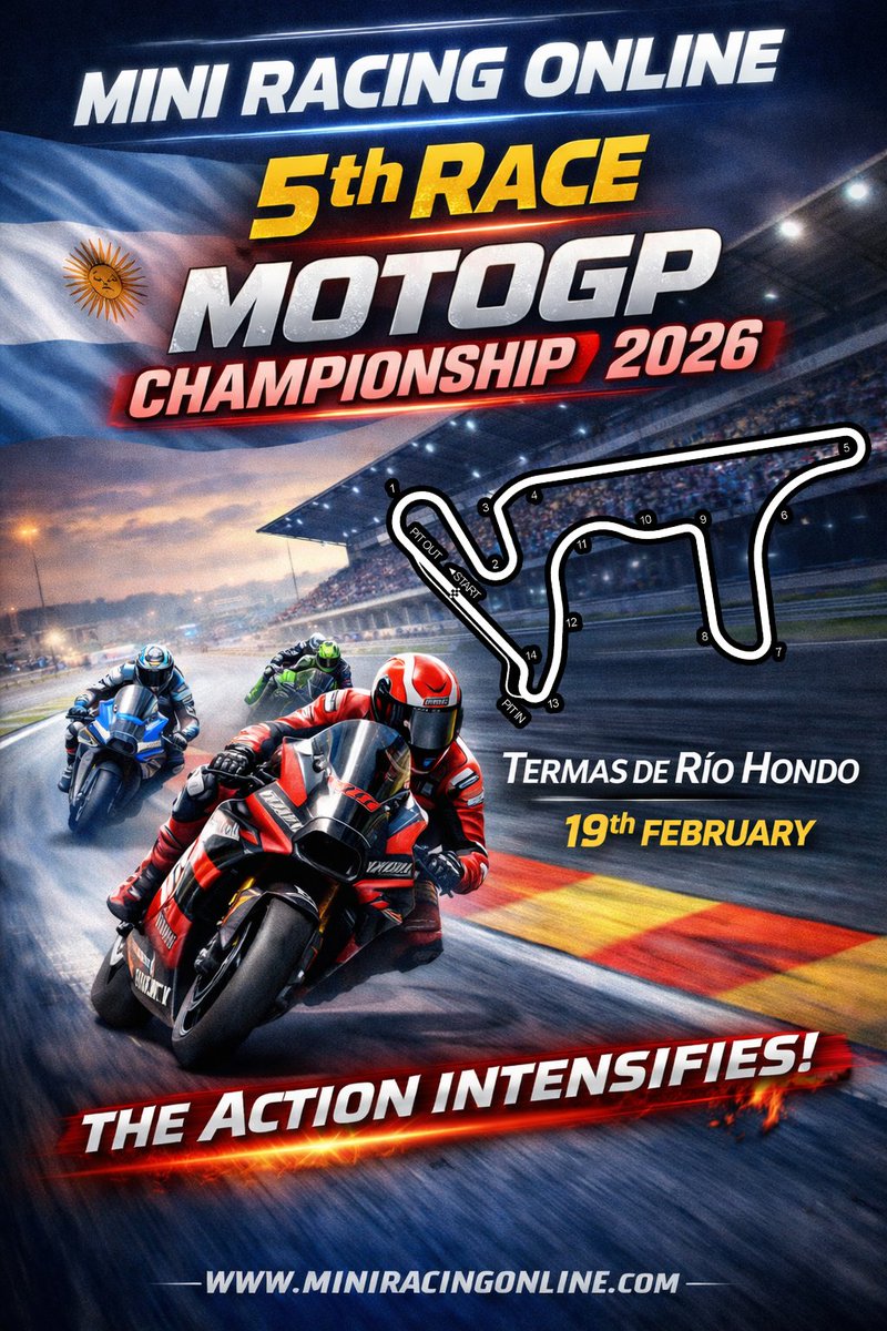 Mañana tenemos la 5ª carrera del campeonato #MotoGP en #MiniRacingOnline. Descarga gratuita en #MicrosoftStore