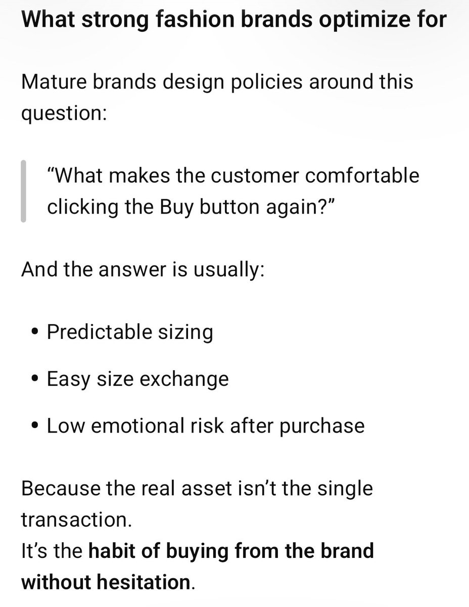 Size correction is #1 reason customers exchange items in online fashion worldwide. Yet <a href="/LEVIS/">Levi's®</a> Indonesia does not allow size exchange despite free return. For such a big brand, this is unexpectedly bad #CX. Here is a little tip improving customer experience (pardon being a nerd!).