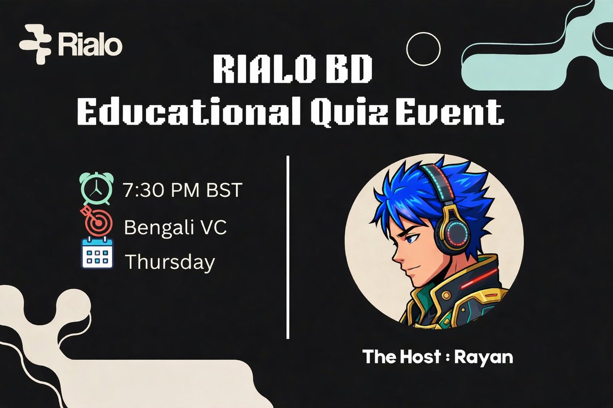 Hello Bangladesh Community! 🇧🇩

We’re super excited to announce another Educational Quiz Event this Thursday! This event will be fun and interactive and at the same time an awesome opportunity to learn more clearly about Rialo.

📝Quiz Rules
• The participant who submits the