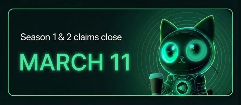 Le claim HWAVE pour les holders de Wave Points se termine le 11 mars.

app.hyperwavefi.xyz/season-2