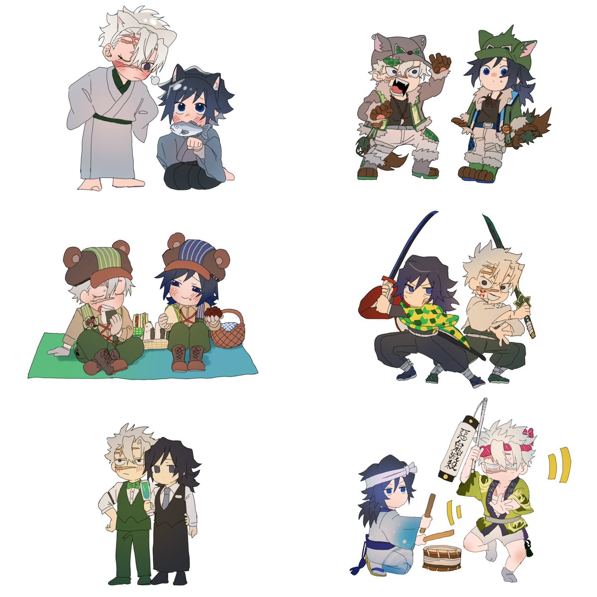 許可もらったので！🍃誕のイベイラストですー！
 #歳をかさねた君をぎゅっ