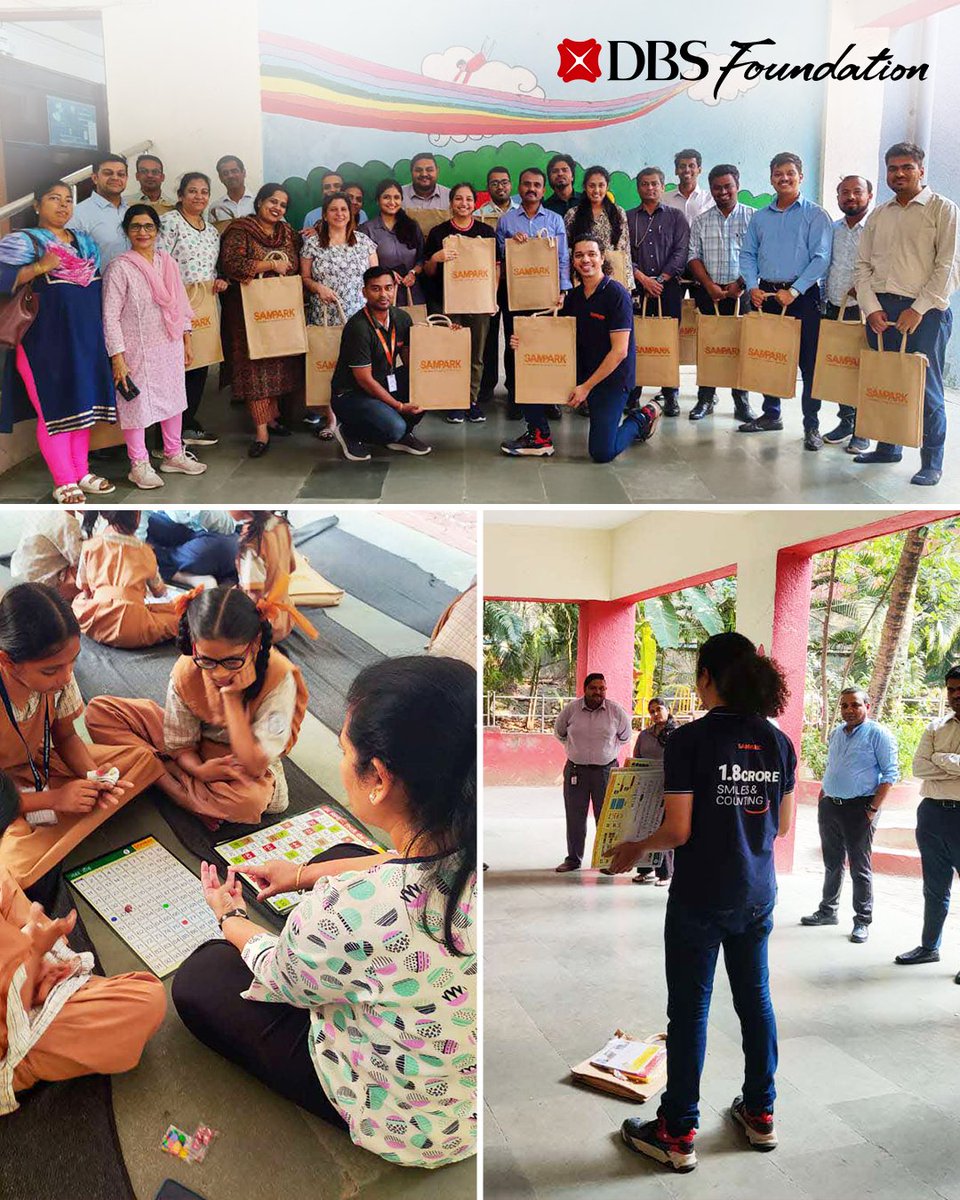Recently, the #DBSBankIndia team came together at Kavale Math Municipal School in Mumbai to participate in play-based learning sessions for children. Facilitated by <a href="/Samparkorg/">Sampark Foundation</a>, a #DBSFoundation community impact partner, participants used specially designed employee volunteering