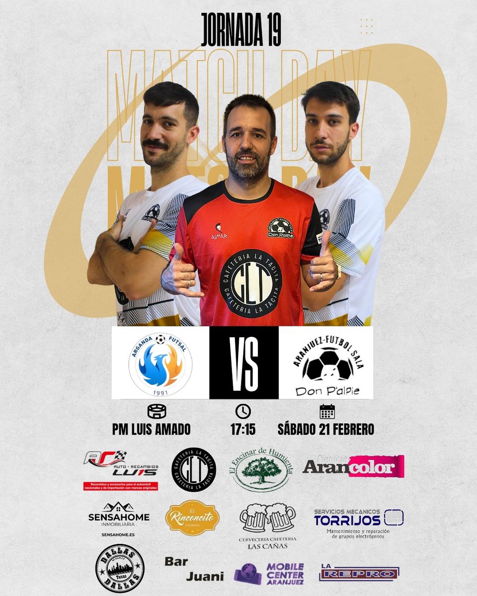 PRIMER EQUIPO🗣🗣🗣

Nos desplazamos al Luis Amado (Arganda) donde esperamos dar nuestra mejor versión fuera de casa.

Vamos equipo! 🔥

#VamosDonpal❤️
#HacerHistoria