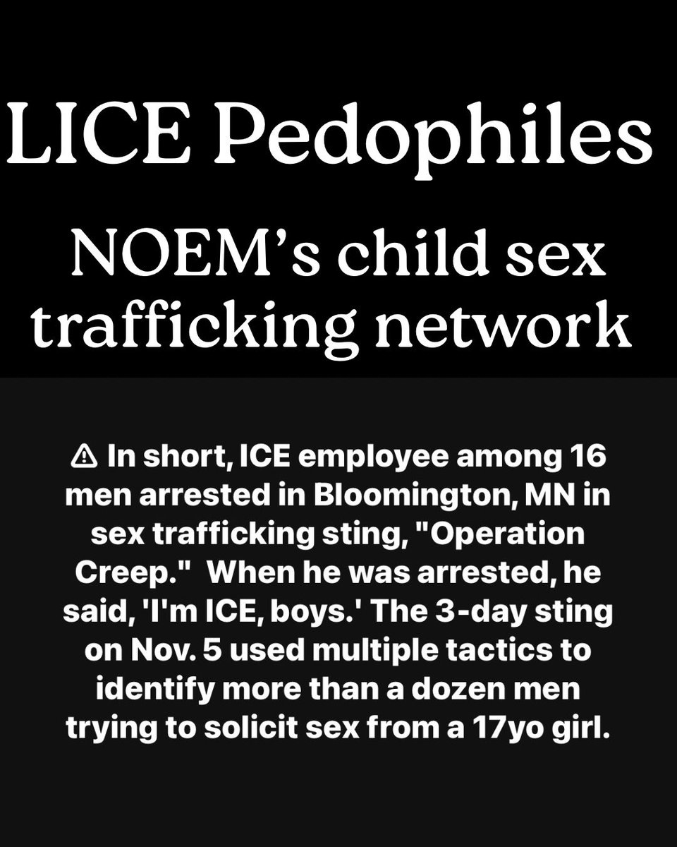 LuckysHelper's tweet photo. @CarrieCnh12 @DHSgov - #PedolandSecurity #FSBIPussyPatrol #NoemsLICEBrothels are now running #EpsteinTrumpChildTraffickingRing . That’s why #PedolandSecurity hires pedophiles. https://t.co/5DLXUSOINW