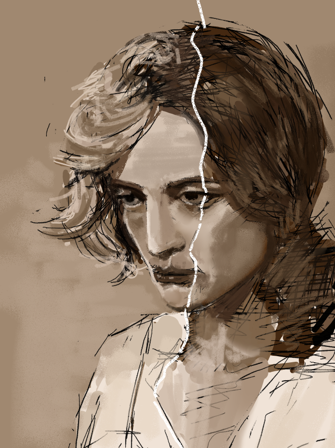 i tried drawing robert pattinson 🥲