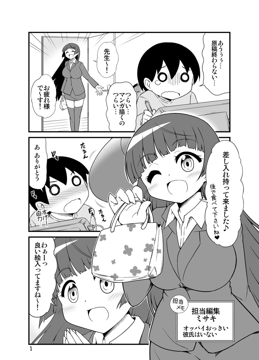 めっちゃかわいくて全力で褒めてくれる編集さんいたらいいなって(1/3) 