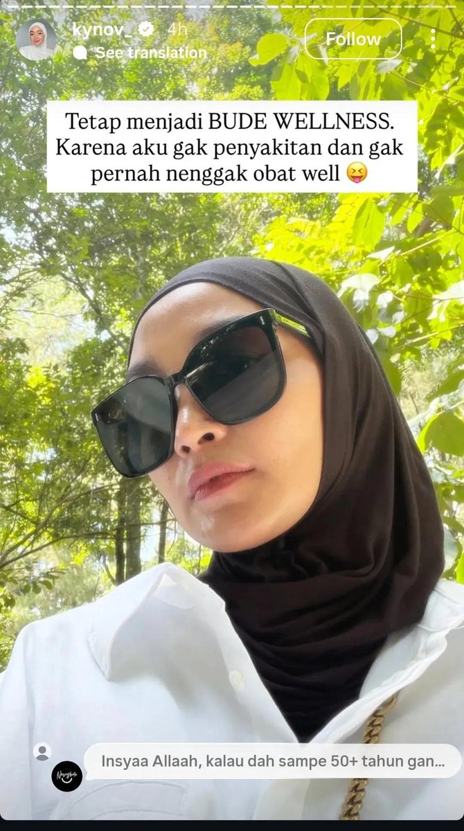 Ada lagi mahluk yang menjuluki dirinya Bude Wellness. Anti vaxin. Anti obat. Ngakunya ga pernah sakit. Ga pernah minum obat. Dan pastinya banyak yang percaya.