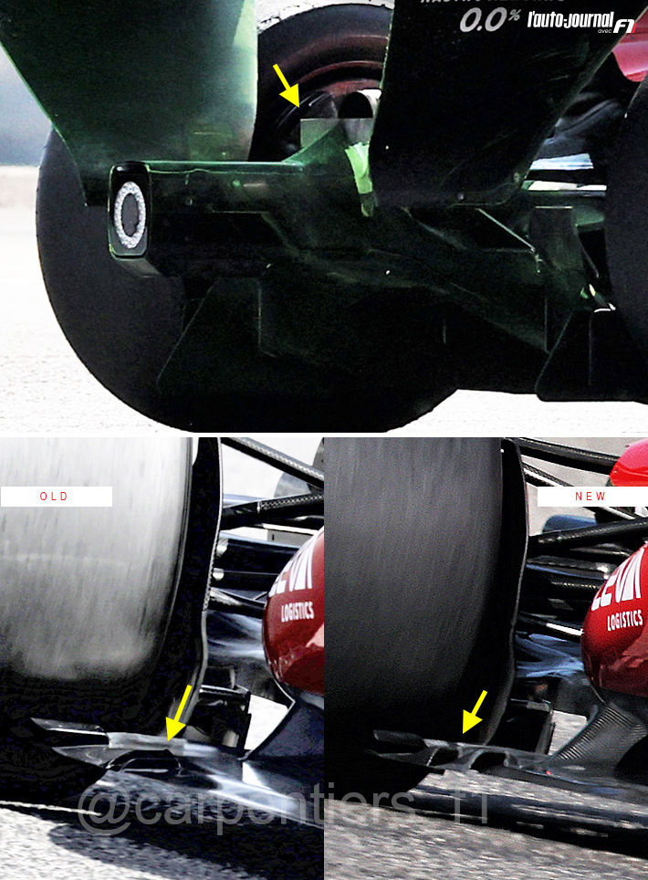 New bits on the #Ferrari #SF26: floor rear corner and mini wing in front of the exhaust
#TechF1 #F1 #F1Testing