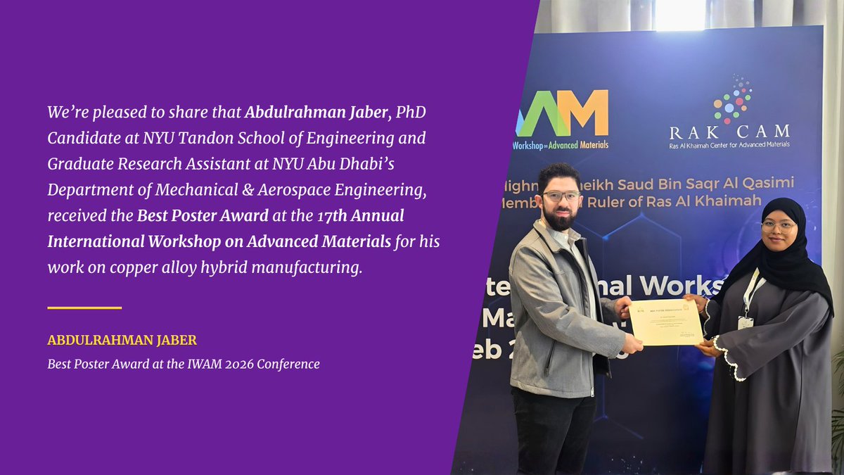 NYUAD Engineering tweet media