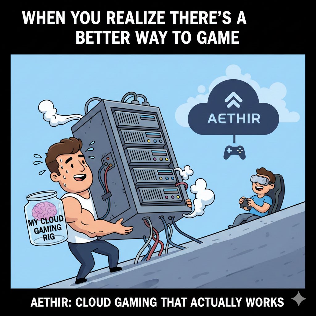 DeJoTa46's tweet image. Dejas de pelear con el hardware y empiezas a jugar de verdad 🎮

Cuando te das cuenta de que puedes jugar sin que tu PC suene como avión ✈️
Con Aethir: menos ruido, más GG 🎮

Gracias @AethirCloud 🙌

#Aethir #AI #ATHxNEXUS  #AethirTribe #EchoesofAethir #Zentry