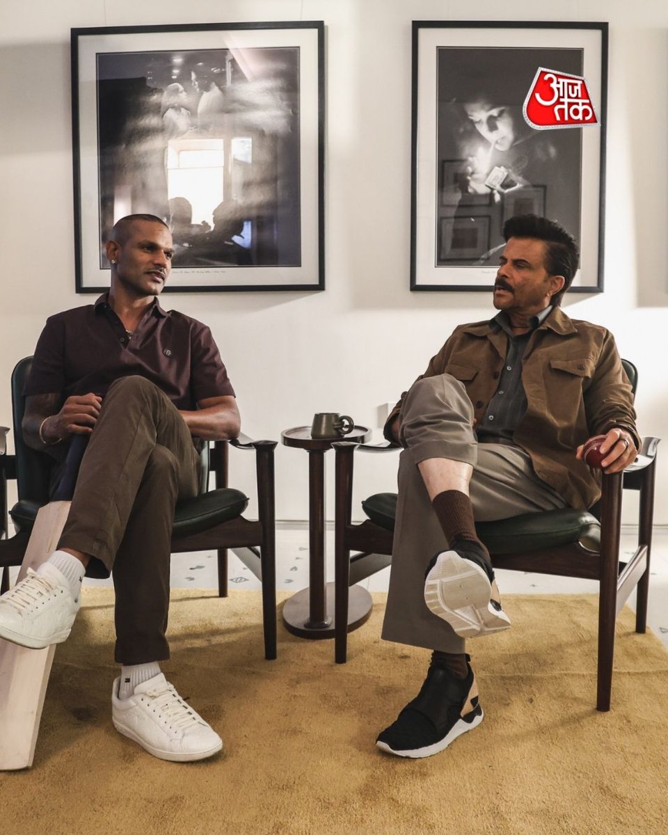 aajtak's tweet image. Exclusive Photos: एक नए गाने के लिए शिखर धवन और अनिल कपूर साथ आए नजर, पहली बार स्क्रीन पर दिखेगा ये खास कोलैब 🔥🎬

#AnilKapoor #ShikharDhawan #ATPhotoblog #AajTakSocial