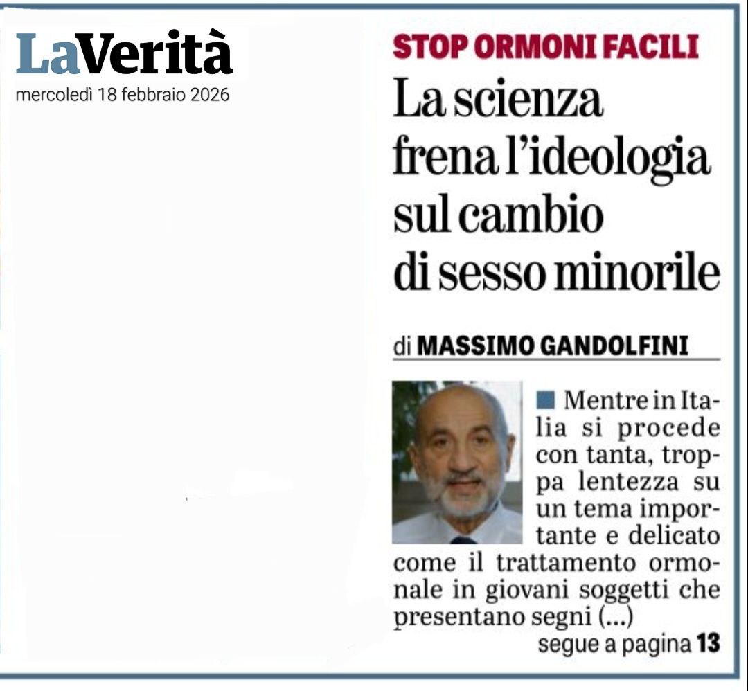"La #scienza frena l'ideologia sul cambio di #sesso minorile"
#18febbraio
Massimo #Gandolfini
<a href="/LaVeritaWeb/">La Verità</a>