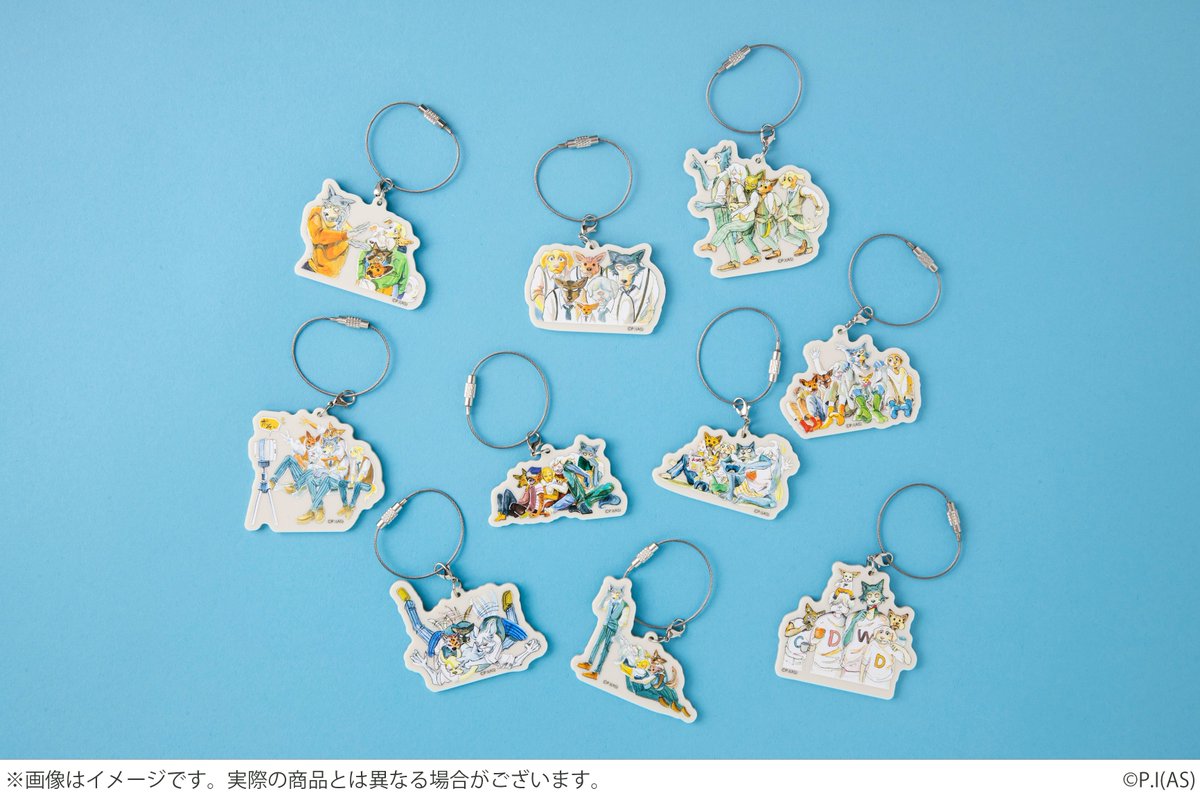 ◤#板垣巴留展 グッズ情報◢ ?️701号室ランダムアクリルキーホルダー 