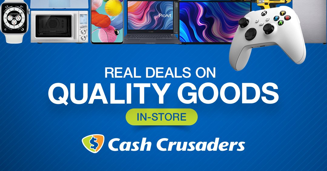 Second-hand doesn’t mean second best 

At Cash Crusaders, every pre-loved item is tested, checked and priced to make sense.

Why pay more when you can shop smarter?

Visit your nearest store today: cashcrusaders.co.za/locate-a-store

#CashCrusaders  #TrustedSince1996