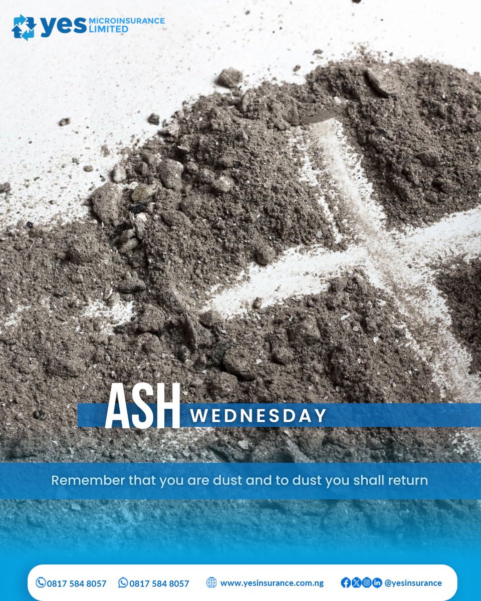 yesinsuranceng's tweet photo. Lent is a season of reflection and spiritual strength.
May this Ash Wednesday remind us of grace, protection, and renewed faith.
Wishing you a peaceful and blessed Lenten season. βοΈ
#YESInsurance #AshWednesday #FaithAndRenewal #seasonofgrace #alwayswithyou https://t.co/lSh7eZ3Jdf