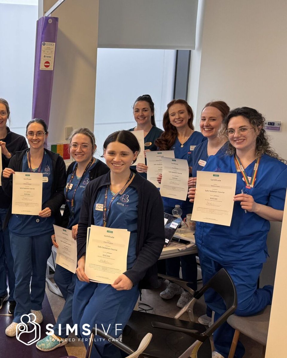 simsivf's tweet image. Continuous learning is key to exceptional care.💜

Our team recently completed advanced Safe Sedation training, gaining new insights and up-to-date best practices to support safe and effective care during procedures.
#simsivf
