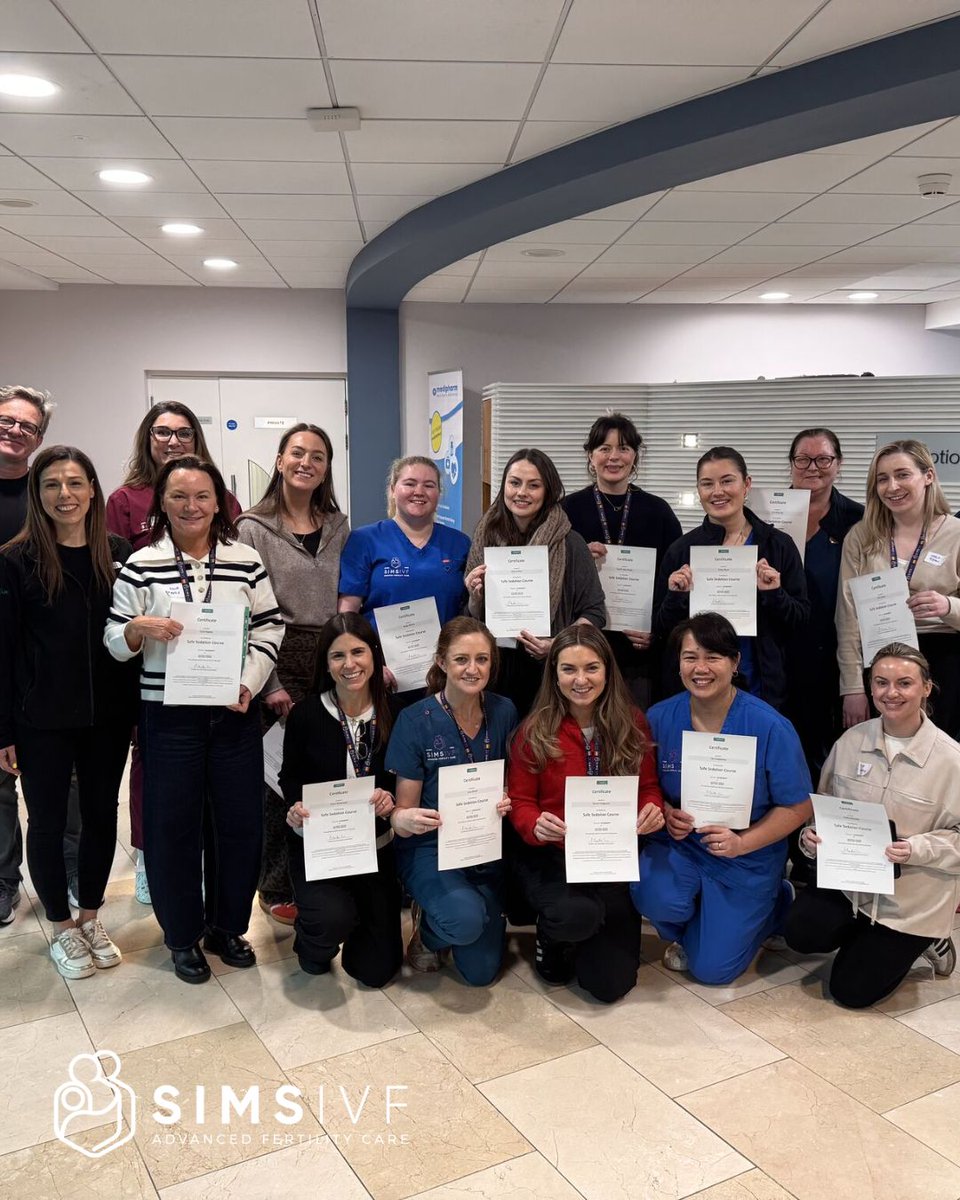 simsivf's tweet image. Continuous learning is key to exceptional care.💜

Our team recently completed advanced Safe Sedation training, gaining new insights and up-to-date best practices to support safe and effective care during procedures.
#simsivf