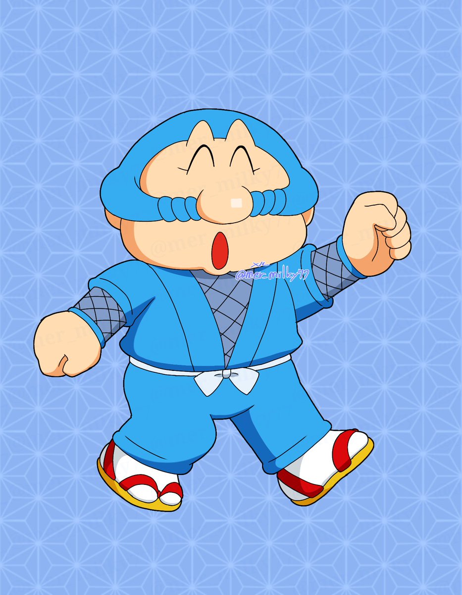 一人ずつにした絵です。ゴエモンはんとエビス丸殿描くのが難しすぎた