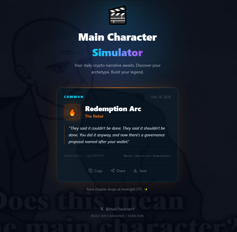 Main Character $MC tweet media