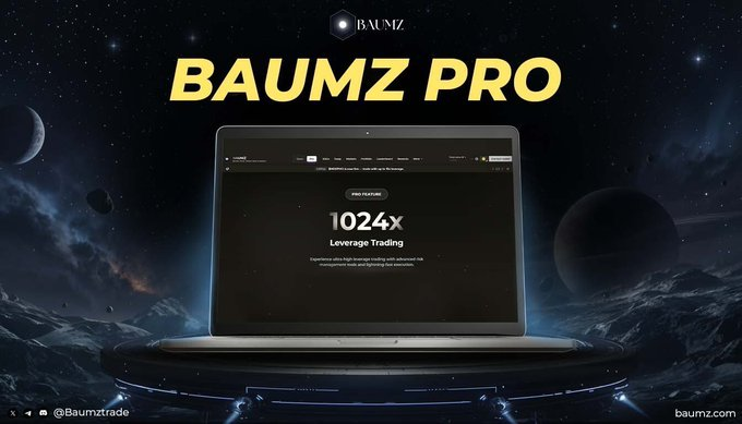 ⚡ Baumz Pro — The Power of 1024× Leverage

Experience ultra-high leverage trading with CEX-grade precision and full on-chain transparency.

💠 Up to 1024× Leverage
💠 Profit-only fee model — pay only when you win
💠 Tri-Proof Oracle (TPO) — verified accuracy across Chainlink,