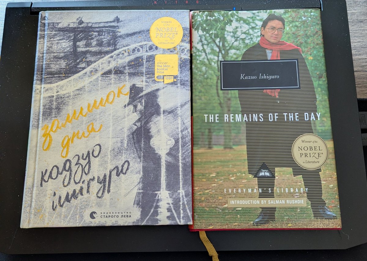 Ollie_Rollie01's tweet image. ‼️Ретвіт‼️
Вирішив трохи докластись до збору пані із українським та англійським примірниками книги «Залишок дня»
Умови:
Ви робите донат від 50 гривень і кидаєте скріни в коментарі.
Найбільший донат отримує примірник англійською.
Український буде розіграно серед інших.