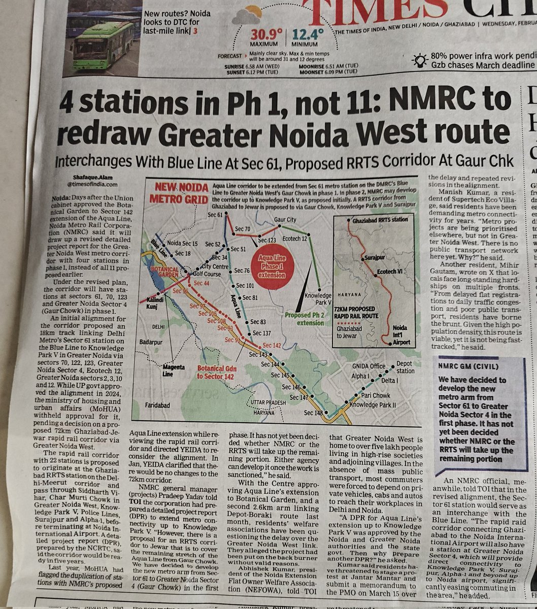 SanjaySharma_In's tweet photo. The only metro which is always in news but never on ground.Lakhs of vehicle pileup on centralnoida to Gaur Chowk route during peak hours daily.This only addsup to pollution &amp; loss of productivity for commuters.All focus is on airport connectivity as if people go to airport daily. https://t.co/6q2Z8dckMf