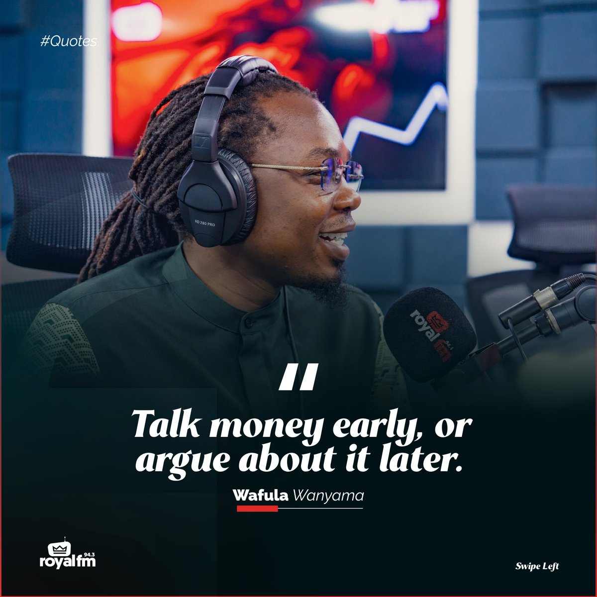 RoyalFMRwanda's tweet photo. “Talk money early, or argue about it later.” @wanyama__wafula
#KigaliInTheMorning #WednesdayMoneyMatters https://t.co/RsCjVB2DQl