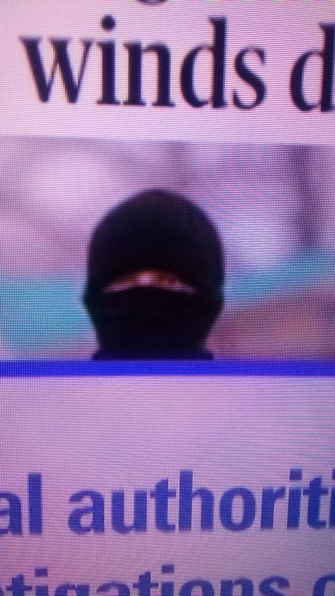 Flagday60's tweet photo. Anybody else see what I see?  An Ice officer who looks  aot like ISIS!🙃🇺🇸🤡 https://t.co/5KFxiw4n8F