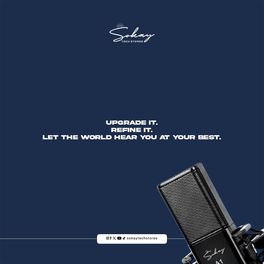 sokaytechstores's tweet photo. Your voice deserves clarity, power, and presence.
Let the world hear you at your best with amazing sound gears from Sokay Tech Stores
.
.
.
.
#sokaytechstores #studioqualitysound #sokayA1 #sokayCS22A #sokayM424 https://t.co/PRpE76z468