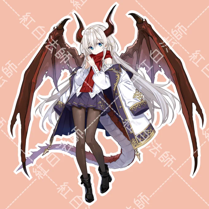 優しいファンタジードラゴン少女