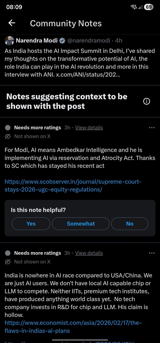@athreya49 This is the community notes content fwiw