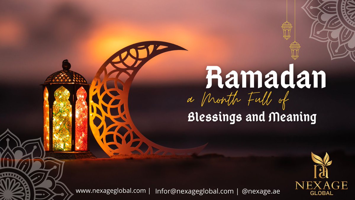 NexageGlobal's tweet photo. 🌙 Ramadan Kareem from NexAge Global.

Wishing you peace, prosperity, and continued success this blessed month.

#RamadanKareem #Ramadan2026 #BlessedMonth #UAE #NexAgeGlobal https://t.co/Yu05soek4l
