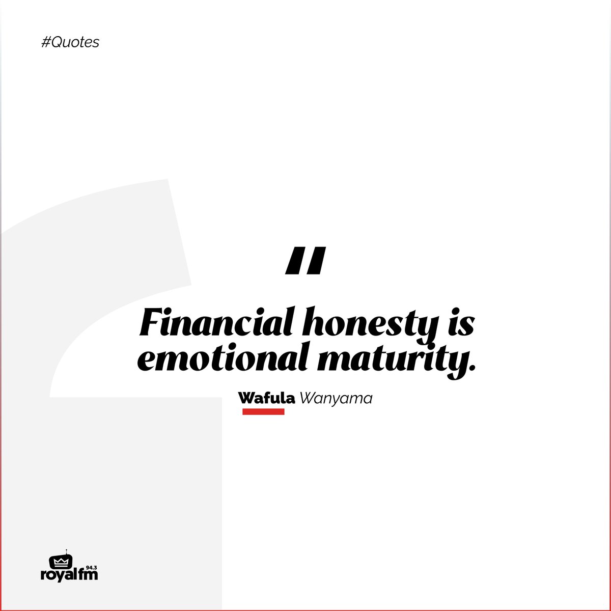 RoyalFMRwanda's tweet photo. “Talk money early, or argue about it later.” @wanyama__wafula
#KigaliInTheMorning #WednesdayMoneyMatters https://t.co/RsCjVB2DQl