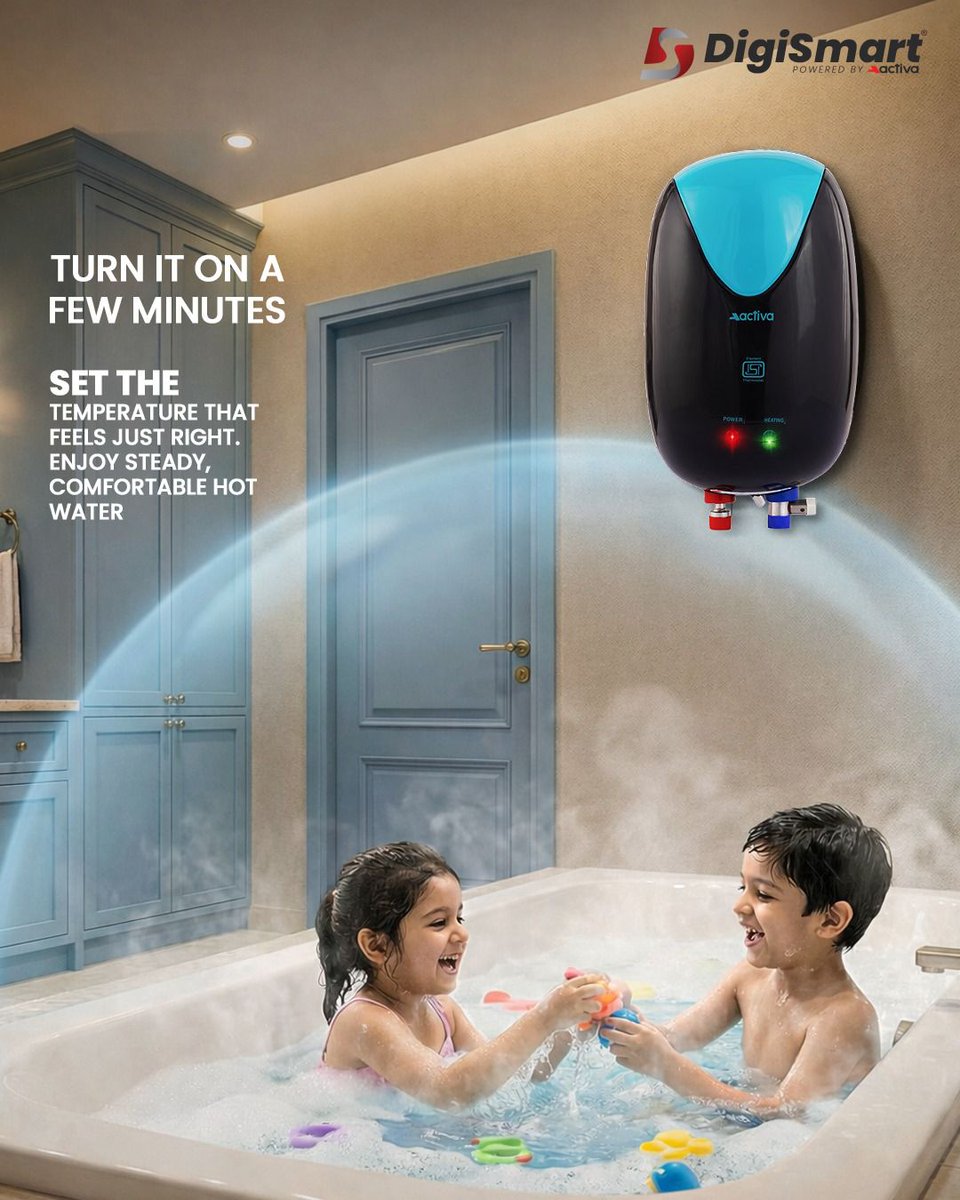 DigiSmartElect's tweet image. If your idea of everyday comfort includes a peaceful shower, warm water, smart control, and zero interruptions, then go for it with us.

#LoveLivesAtHome #EverydayComfort #SmartLiving #HomeEssentials

#DigiSmart