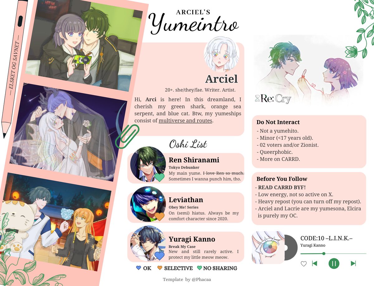 hii, aku pengen nyari temen baru. prefer sefandom, tapi all fandom ok 👉👈🧡  tolong baca carrd-ku dulu
lacrieshiranami.carrd.co

kalau ada yang mau ditanyain/pengen berteman, rep aja ya. maaciii 😘 

#yumeintro #yumelokalintro