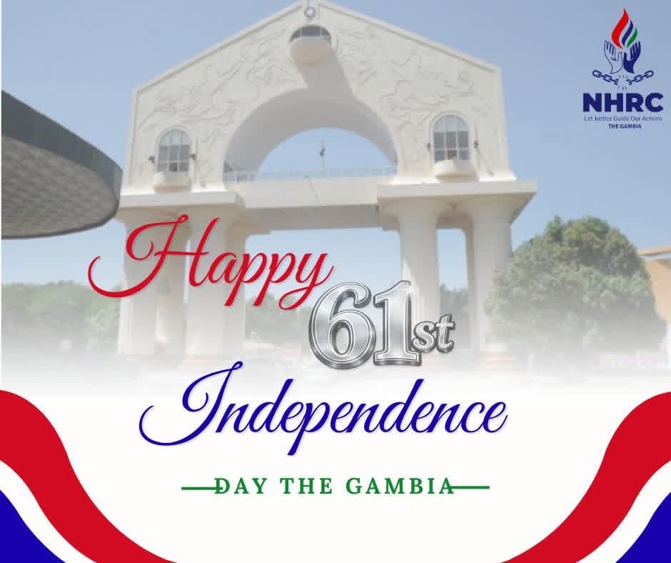 Happy 61st Independence Day, The Gambia 🇬🇲 

As we commemorate this historic milestone, we reaffirm our dedication to promoting and protecting the rights and freedoms of everyone.