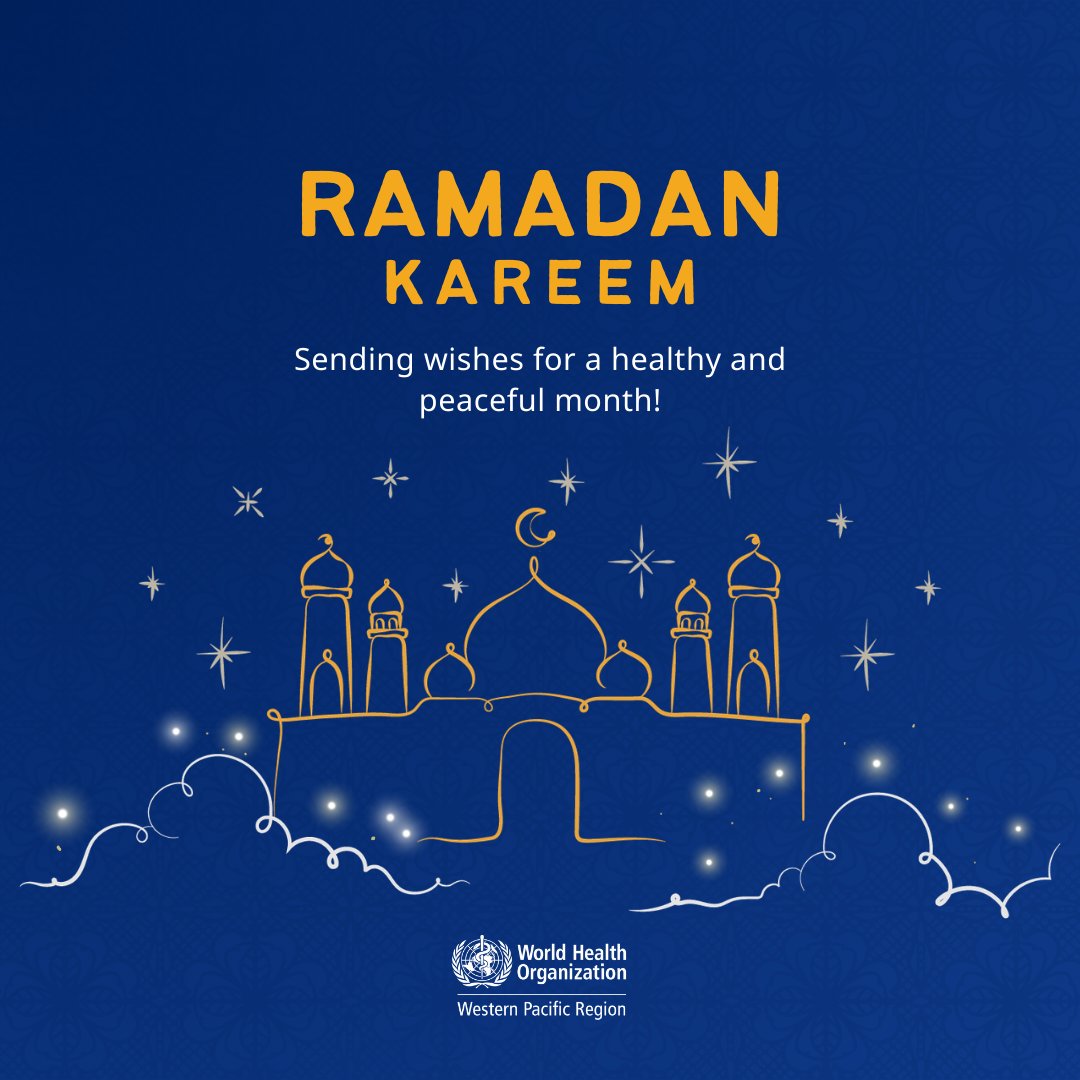Ramadan Kareem to all who observe!

Amid this month of reflection, we send wishes of peace, health and wellbeing for all.

#Ramadan #RamadanKareem #HealthForAll