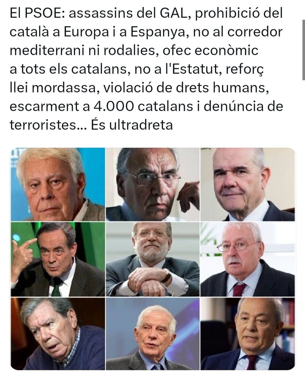 RamonPerisMarch's tweet photo. @AndreuNavarra @antoniobanos_ Iguals. No hi ha diferència.
El 1974 els militars van revifar el PSOE, amb joves falangistes, i el van propagar com "La izquierda de España".
Aquests PSOE no ha parat fins que ha esborrat i engolit el PSC @socialistes_cat https://t.co/NGapWGTxoC