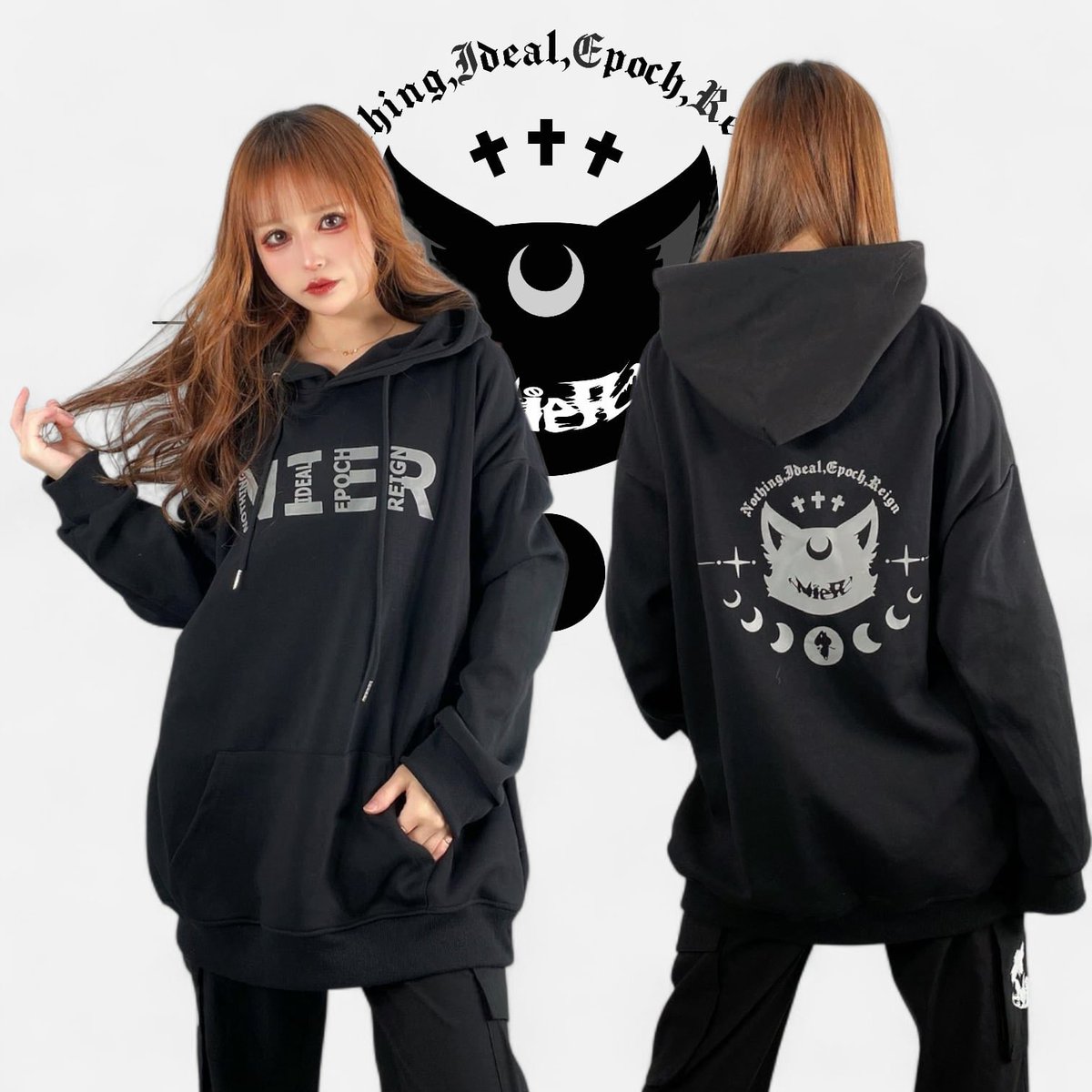 🚫新作商品案内🚫 【BLACK CAT MOON LOGO PARKA】 オリジナルデザイン